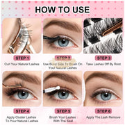 Mereton 144pcs Lash Clusters | D-Curl Mixed 8-16mm Wide Band | DIY Lashes DIY Lash Clusters