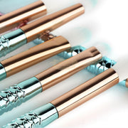 Mermaid Shape Makeup Brush Set Fish Tail Makeup Accessories