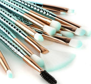 Mermaid Shape Makeup Brush Set Fish Tail Makeup Accessories