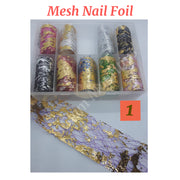 Mesh Nail Foil (10 rolls) - Available in 4 designs Nail Art Tool