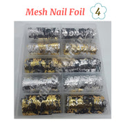 Mesh Nail Foil (10 rolls) - Available in 4 designs Mesh Nail Foil 4 Nail Art Tool