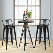 Metal Bar Stool | Black Industrial Bar Stool
