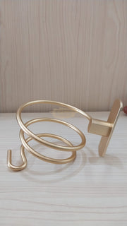 Metal Wall-Mounted Hair Dryer Holder | Rose Gold (Holder Only) Salon Furnishing