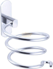 Metal Wall-Mounted Hair Dryer Holder | Silver (Holder Only) Salon Furnishing