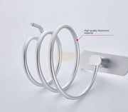 Metal Wall-Mounted Hair Dryer Holder | Silver (Holder Only) Salon Furnishing