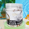 Milk Bath Salt Scrub 350g | Natural Skin Exfoliant Bath Salt Scrub