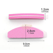 Mini Half Moon Nail Buffer Sponge | Smooth & Shape Nails Nail Buffer