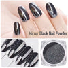 Mirror Black Nail Powder with applicator Nail Powder