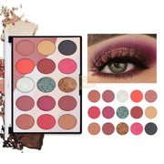 Miss Rose 15-Color Glitter Eyeshadow Palette 7001-080M01 Eyeshadow Palette