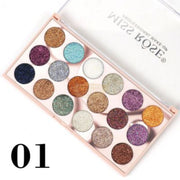 Miss Rose 18-Color Glitter Eyeshadow 7001-019M1 Eyeshadow Palette