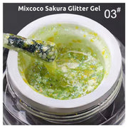 Mixcoco HEMA-Free Sakura Glitter Gel 10g | 01 Gel Nail Polish