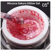 Mixcoco HEMA-Free Sakura Glitter Gel 10g | 01 Gel Nail Polish