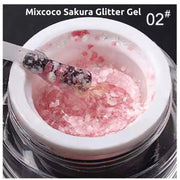 Mixcoco HEMA-Free Sakura Glitter Gel 10g | 01 Gel Nail Polish