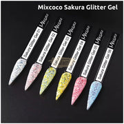 Mixcoco HEMA-Free Sakura Glitter Gel 10g | 02 Gel Nail Polish