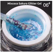 Mixcoco HEMA-Free Sakura Glitter Gel 10g | 02 Gel Nail Polish