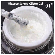 Mixcoco HEMA-Free Sakura Glitter Gel 10g | 02 Gel Nail Polish