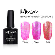 Mixcoco Soak-Off Gel Polish 15Ml - Crackle Collection Nail