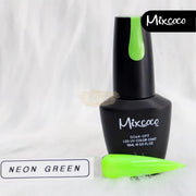 Mixcoco Soak-Off Gel Polish 15ml | Fluorescent | Neon Green Gel Nail Polish