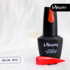 Mixcoco Soak-Off Gel Polish 15ml | Fluorescent | Neon Red Gel Nail Polish