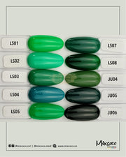 Mixcoco Soak-Off Gel Polish 15ml - Green JU Gel Nail Polish
