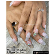 Mixcoco Soak-Off Gel Polish 15Ml - Naked 194 (Milky White) Nail