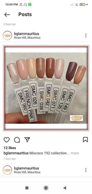 Mixcoco Soak-Off Gel Polish 15Ml - Naked 197 (Smc 060 Sheer) Nail