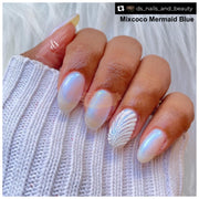 Mixcoco Soak-Off Gel Polish 15ml | Pearl Collection | Mermaid Blue Gel Nail Polish
