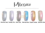 Mixcoco Soak-Off Gel Polish 15ml | Pearl Collection | Mermaid Blue Gel Nail Polish
