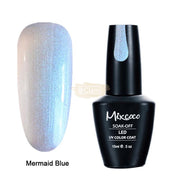 Mixcoco Soak-Off Gel Polish 15ml | Pearl Collection | Mermaid Blue Gel Nail Polish