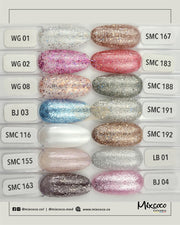 Mixcoco Soak-Off Gel Polish 15ml - Shine Glitter WG Gel Nail Polish