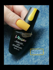 Mixcoco Soak-Off Gel Polish 15Ml - Yellow 023 (Mustard Yellow) Nail