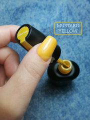 Mixcoco Soak-Off Gel Polish 15Ml - Yellow 023 (Mustard Yellow) Nail