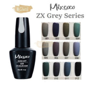 Mixcoco Soak-Off Gel Polish 15Ml - Zx Grey Collection Nail