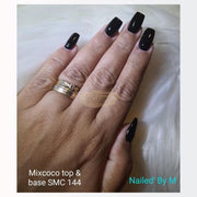 Mixcoco Soak-Off Gel Polish 7.5Ml - Cream Grey 221 (Smc 144 Black) Nail