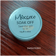 Mixcoco Soak-Off Gel Polish - Sweater Embossed 3D Gel Sweater 001 White Gel Nail Polish