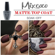 Mixcoco Soak-Off Uv Frozen Top Coat For Gel Polish (Matte) 15Ml Nail
