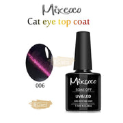 Mixcoco Soak-Off Uv Gel Nail Polish Cat Eye Top Coat Collection 15Ml 006