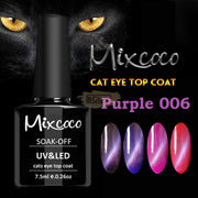 Mixcoco Soak-Off Uv Gel Nail Polish Cat Eye Top Coat Collection 15Ml