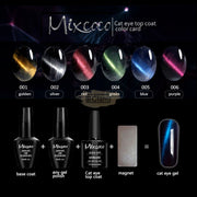 Mixcoco Soak-Off Uv Gel Nail Polish Cat Eye Top Coat Collection 15Ml