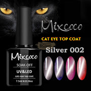 Mixcoco Soak-Off Uv Gel Nail Polish Cat Eye Top Coat Collection 15Ml