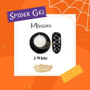 Mixcoco Spider Gel Elastic 3 White Nail Polish