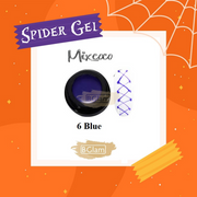 Mixcoco Spider Gel Elastic 6 Blue Nail Polish