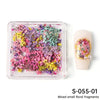 Dried Flower Nails Art Decoration Dried Flower Nail Decoration