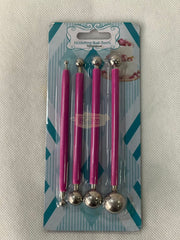 Modeling Ball Tool Set (4 pieces) 2-Pink Nail Salon Accessories
