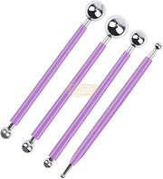 Modeling Ball Tool Set (4 pieces) 3-Purple Nail Salon Accessories