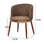 Modern Accent Linen Lounge Chair | Black Chair