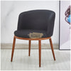 Modern Accent Linen Lounge Chair | Black Chair