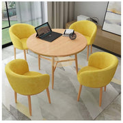 Modern Accent Linen Lounge Chair | Black Chair