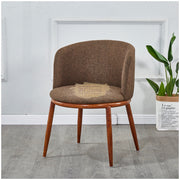 Modern Accent Linen Lounge Chair | Black Chair