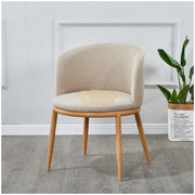 Modern Accent Linen Lounge Chair | Black Chair